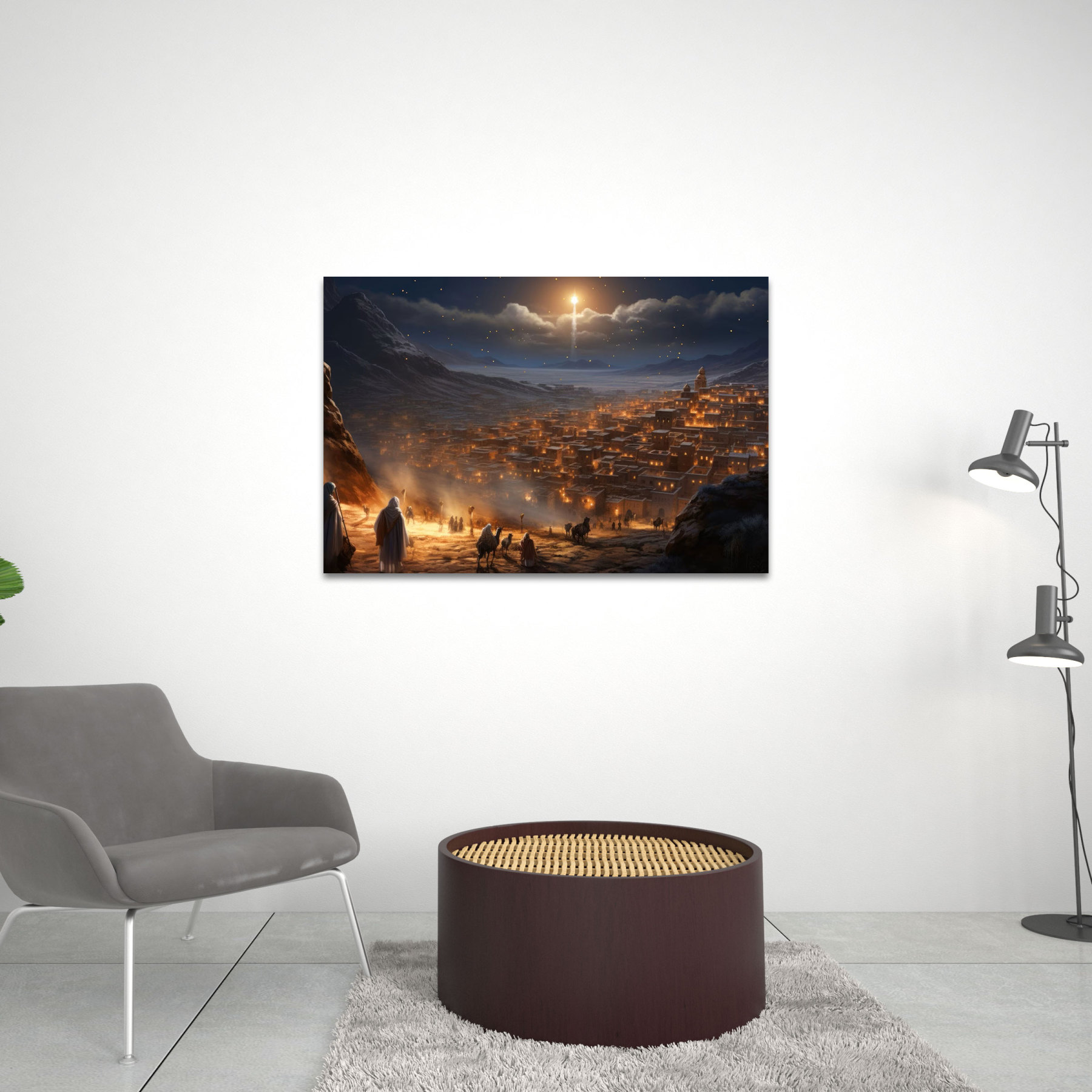 Star Of Bethlehem Christian Canvas Wall Art